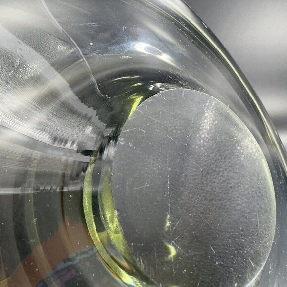 Vintage MCM Holmegaard Per Lutken Smoked Extra Large Art Glass Bowl Dish Signed - Picture 12 of 16